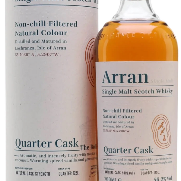 Buy Arran Quarter Cask 56.2% 70cl. We deliver around Malta & Gozo