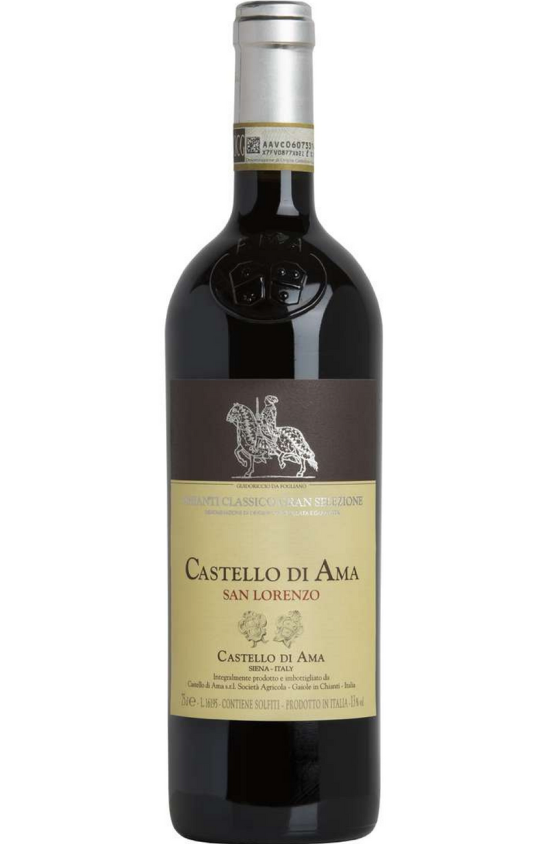Castello di Ama Chianti Classico Gran Selezione 'San Lorenzo' 75cl from Spades Wines & Spirits. This distinguished Tuscan red wine features a blend of Sangiovese grapes, offering rich aromas of ripe cherries, plum, and herbs. Its full-bodied palate is complemented by elegant tannins and a long, expressive finish, making it an excellent choice for rich meat dishes and aged cheeses.