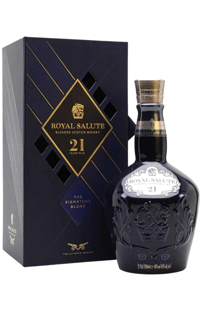 CHIVAS REAGAL  SALUTE 21年40% 700ml Chivas Regal 21 Years Royal Salute The Signature Blend + GB 40