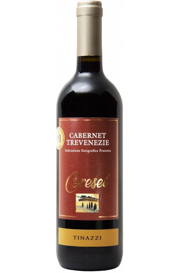Coresei Cabernet DOP 75cl bottle from Spades Wines & Spirits. A bold red wine from Italy, made primarily from the Cabernet Sauvignon grape. This wine features rich aromas of blackcurrant, blackberry, and hints of pepper, with a full-bodied structure and well-integrated tannins leading to a long, satisfying finish. Ideal for pairing with grilled meats, hearty stews, and aged cheeses.