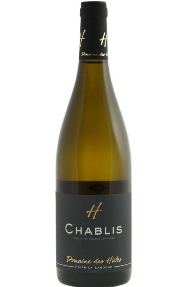 Domaine des Hates Chablis 75cl bottle from Spades Wines & Spirits. A classic French white wine from the Chablis region, made from 100% Chardonnay grapes. This Chablis boasts fresh aromas of green apple, citrus, and flint, with a crisp, mineral-driven palate and a clean, refreshing finish. Ideal for pairing with oysters, seafood, and light poultry dishes. Buy wines in Malta from Spades Wines & Spirits.