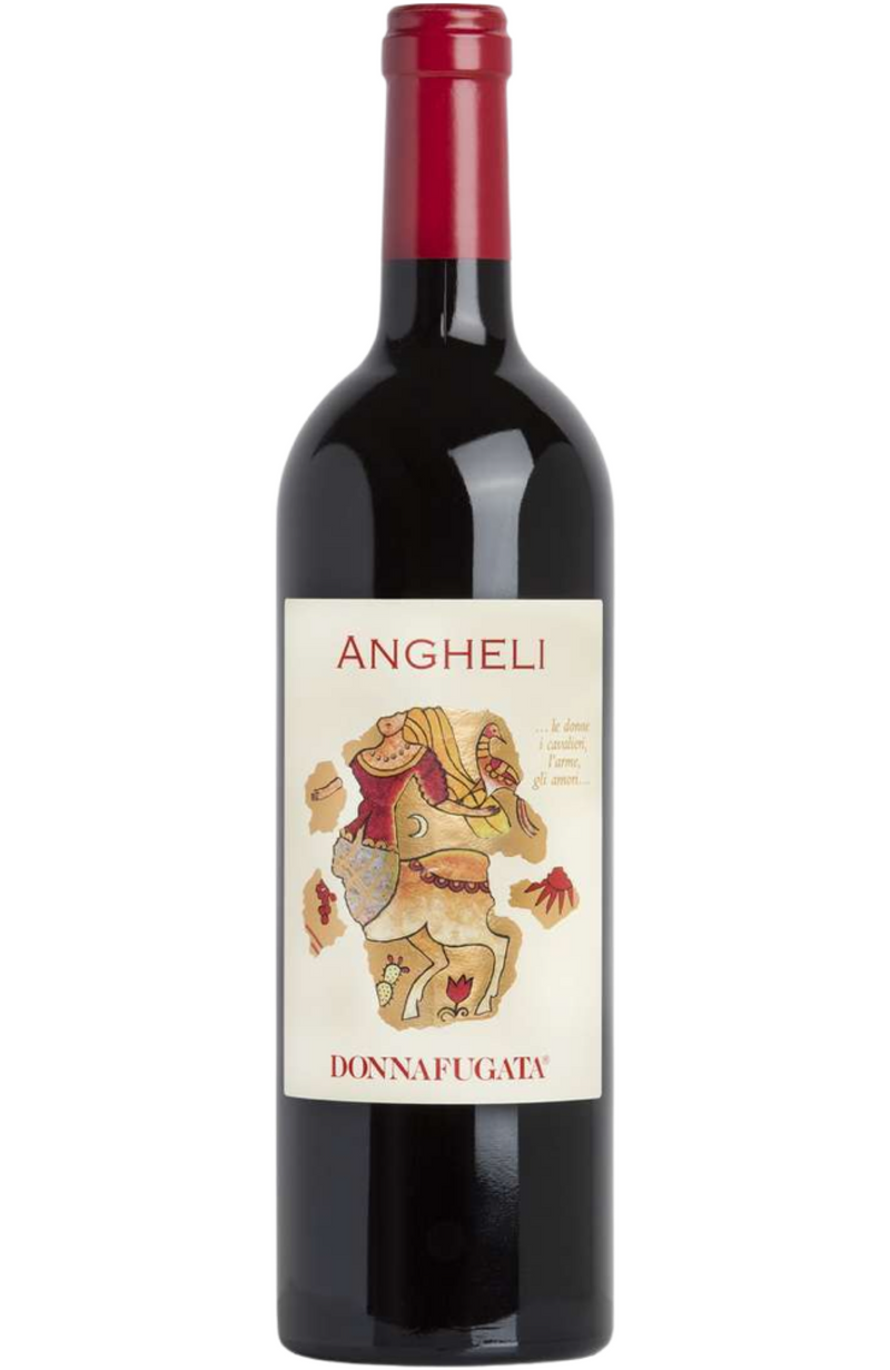 Donnafugata - Angheli 75cl from Spades Wines & Spirits. A prestigious Sicilian red, this blend of Nero d'Avola and Cabernet Sauvignon showcases rich aromas of dark fruit, such as plum and black cherry, along with hints of spice, herbs, and a touch of oak. Full-bodied and complex, it has a smooth texture and well-integrated tannins, leading to a long, elegant finish. This wine pairs wonderfully with roasted meats, hearty stews, and aged cheeses, offering a refined and authentic expression of Sicilian winemak