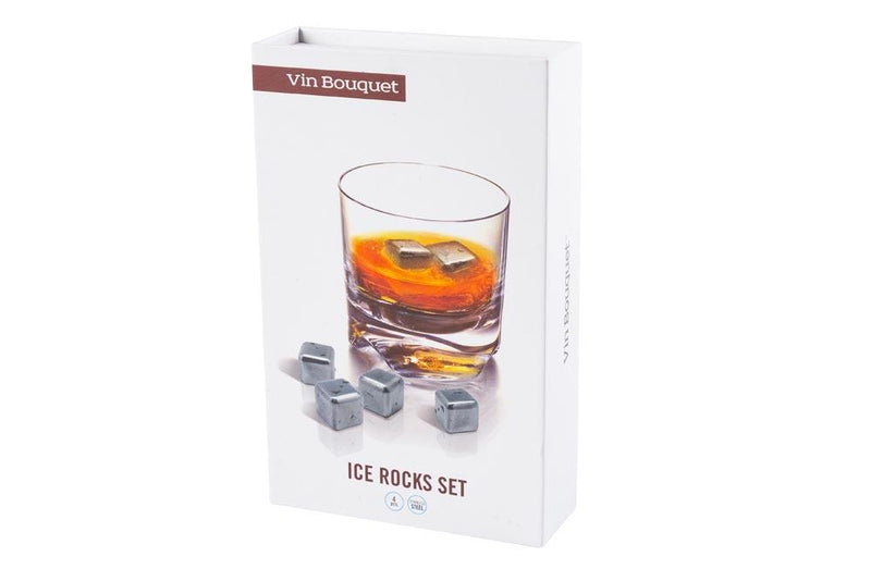 Vin Bouquet - Stainless Steel Ice Rocks 4 PCS - FIE015