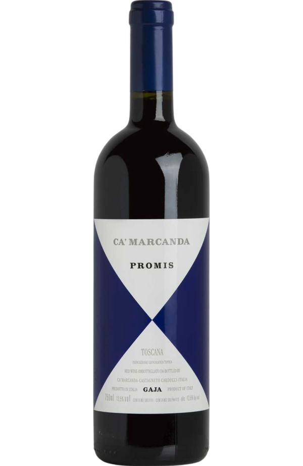 Gaja - Promis Toscana, 14.5% 75cl bottle available at Spades Wines & Spirits. A vibrant Tuscan red blend of Merlot, Syrah, and Sangiovese. It features a deep ruby color with aromas of ripe berries, plums, and hints of spices. On the palate, it is medium to full-bodied, offering rich fruit flavours, smooth tannins, and a lingering finish. Ideal for pairing with grilled meats, pasta dishes, or hearty stews.