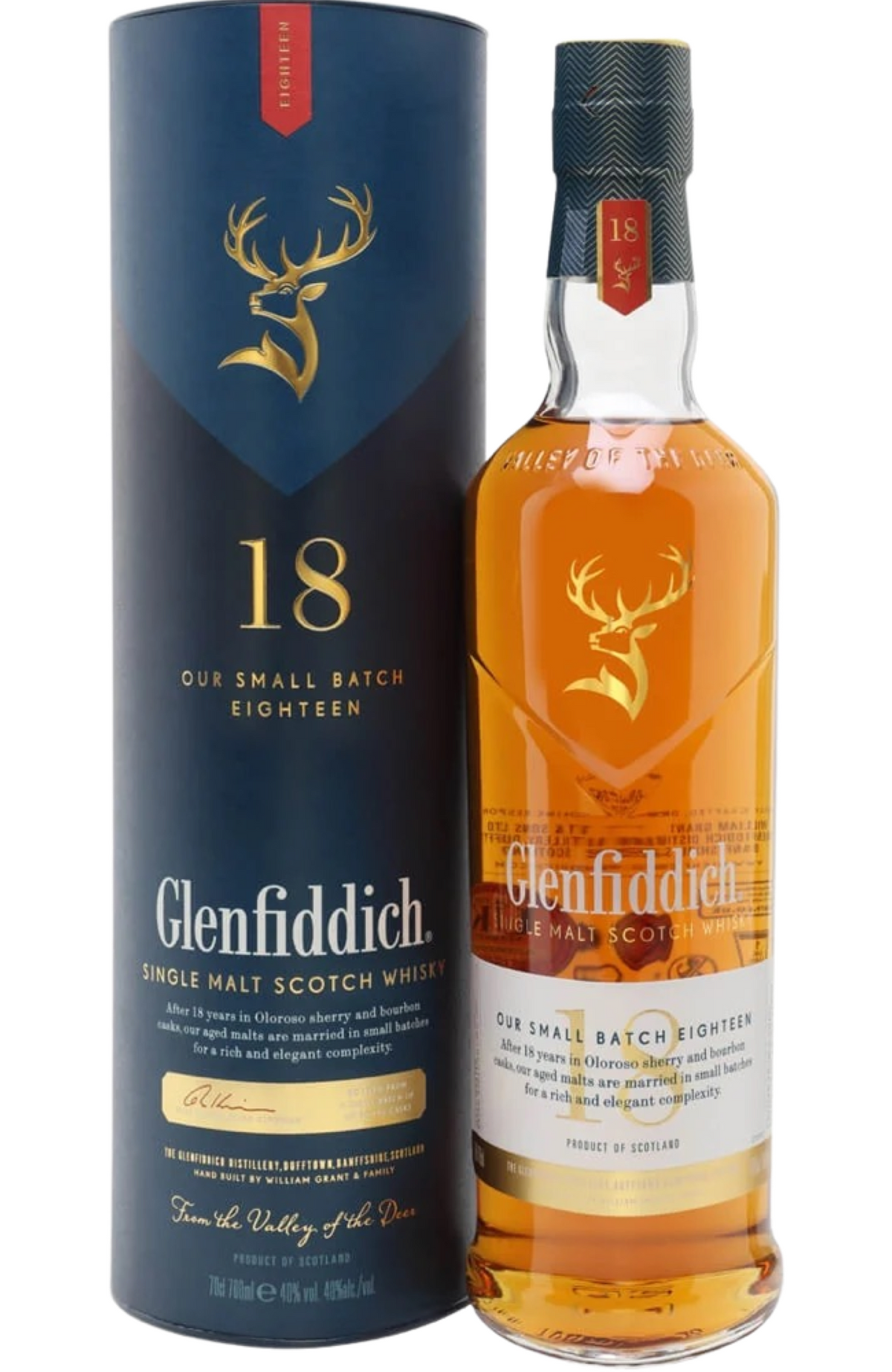 Glenfiddich 18 Years Old シングルモルトNo.入り‼️ Buy Glenfiddich 18 Year Old Whisky, 70cl. We deliver around Malta