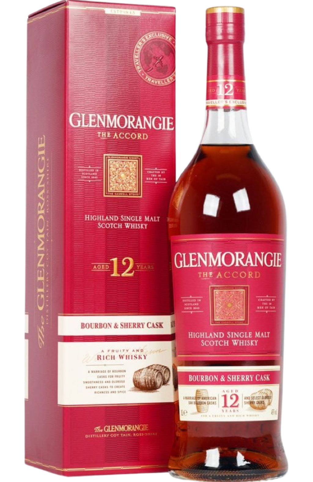 Glenmorangie 12YO The Accord + GB 43% 1Ltr – Spades Wine & Spirits