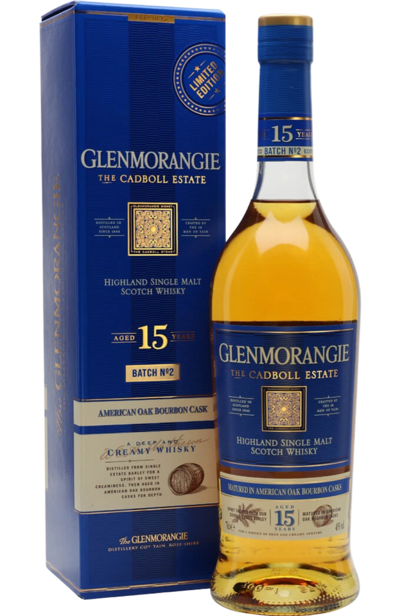 Glenmorangie 15 Years The Cadboll Batch 2 + GB 43% 70cl