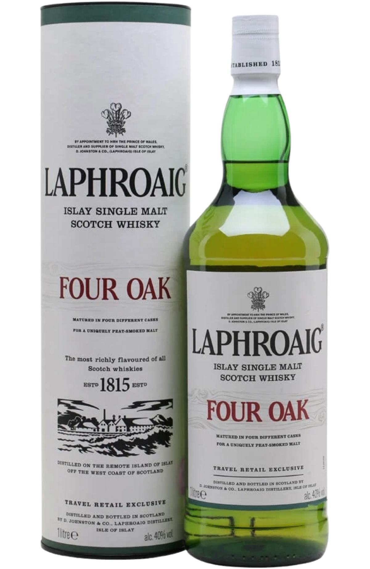 Laphroaig Four Oak 40% 1Ltr – Spades Wine & Spirits | 4000+ Brands