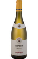 Moillard Chablis 75cl bottle from Spades Wines & Spirits. A fresh and elegant white wine from the Chablis region of France, crafted from 100% Chardonnay grapes. This Chablis offers aromas of citrus, white peach, and wet stone, with a crisp, mineral-driven palate and a clean, refreshing finish. Perfect for pairing with seafood, sushi, and light poultry dishes.