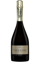 Muga Conde De Haro, Cava Brut Reserva 75cl by Spades Wines & Spirits, an elegant Spanish sparkling wine with lively bubbles and notes of green apple, citrus, and a touch of brioche. Perfectly paired with seafood, appetizers, and festive occasions. Ideal for celebrations and sophisticated gatherings.