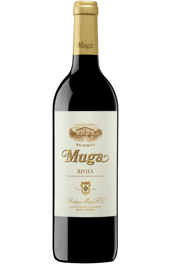 Muga - Rioja Reserva 14% 75cl from Spades Wines & Spirits. A classic Spanish red crafted from Tempranillo, Garnacha, Mazuelo, and Graciano. It boasts enticing aromas of ripe red berries, vanilla, and smoky spices, with hints of leather and cedar. The palate is rich and well-structured, featuring velvety tannins, balanced acidity, and a long, harmonious finish. Perfect for pairing with grilled meats, hearty stews, or aged cheeses, this reserva captures the essence of Rioja's winemaking tradition.