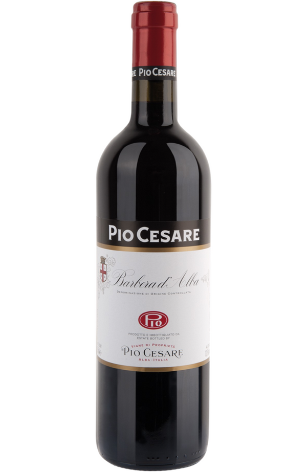Pio Cesare Barbera d'Alba 14.5% 75cl bottle from Spades Wines & Spirits. A robust red wine from the Alba region in Italy, crafted with 100% Barbera grapes. It offers expressive aromas of dark berries, plum, and a hint of spice. The palate is rich and full-bodied, with vibrant acidity and smooth tannins, leading to a balanced and lingering finish. Ideal for pairing with pasta, grilled meats, and aged cheeses.