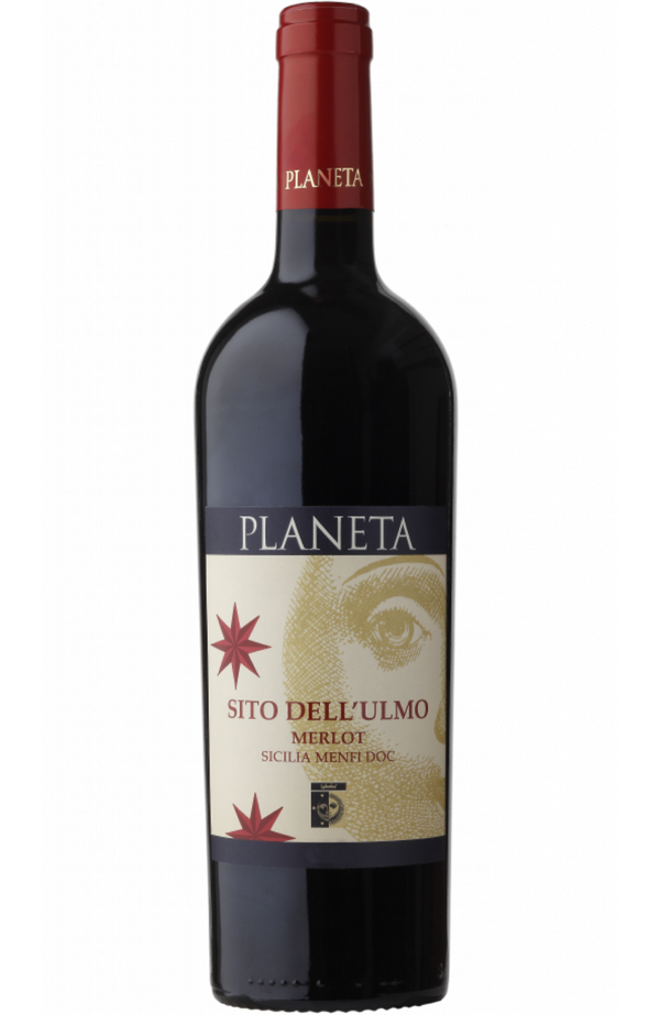 Planeta - Merlot 'Sito dell' Ulmo' 75cl from Spades Wines & Spirits. A refined Sicilian Merlot, this wine boasts aromas of ripe blackberry, plum, and a touch of spice, with hints of chocolate and tobacco. The palate is full-bodied with smooth tannins and a rich, velvety texture, leading to a long and satisfying finish. A perfect match for roasted meats, aged cheeses, or rich pasta dishes. A true expression of Sicily’s potential for producing exceptional Merlot.
