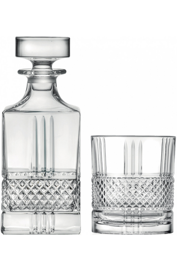 RCR - Brillante 1 Decanter + 6 Tumblers set 7 Pcs