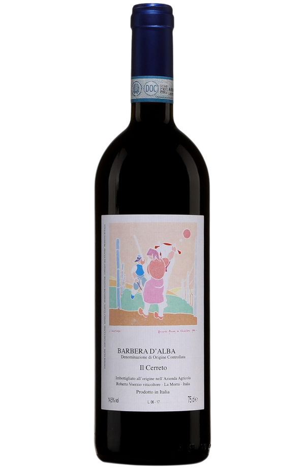 Roberto Voerzio Il Cerreto Barbera d'Alba 75cl bottle from Spades Wines & Spirits. An exceptional red wine from Piedmont, Italy, made from the Barbera grape. This wine showcases intense aromas of ripe cherry, plum, and hints of violet, with a full-bodied palate, balanced acidity, and velvety tannins. Ideal for pairing with rich pasta dishes, grilled meats, and aged cheeses.