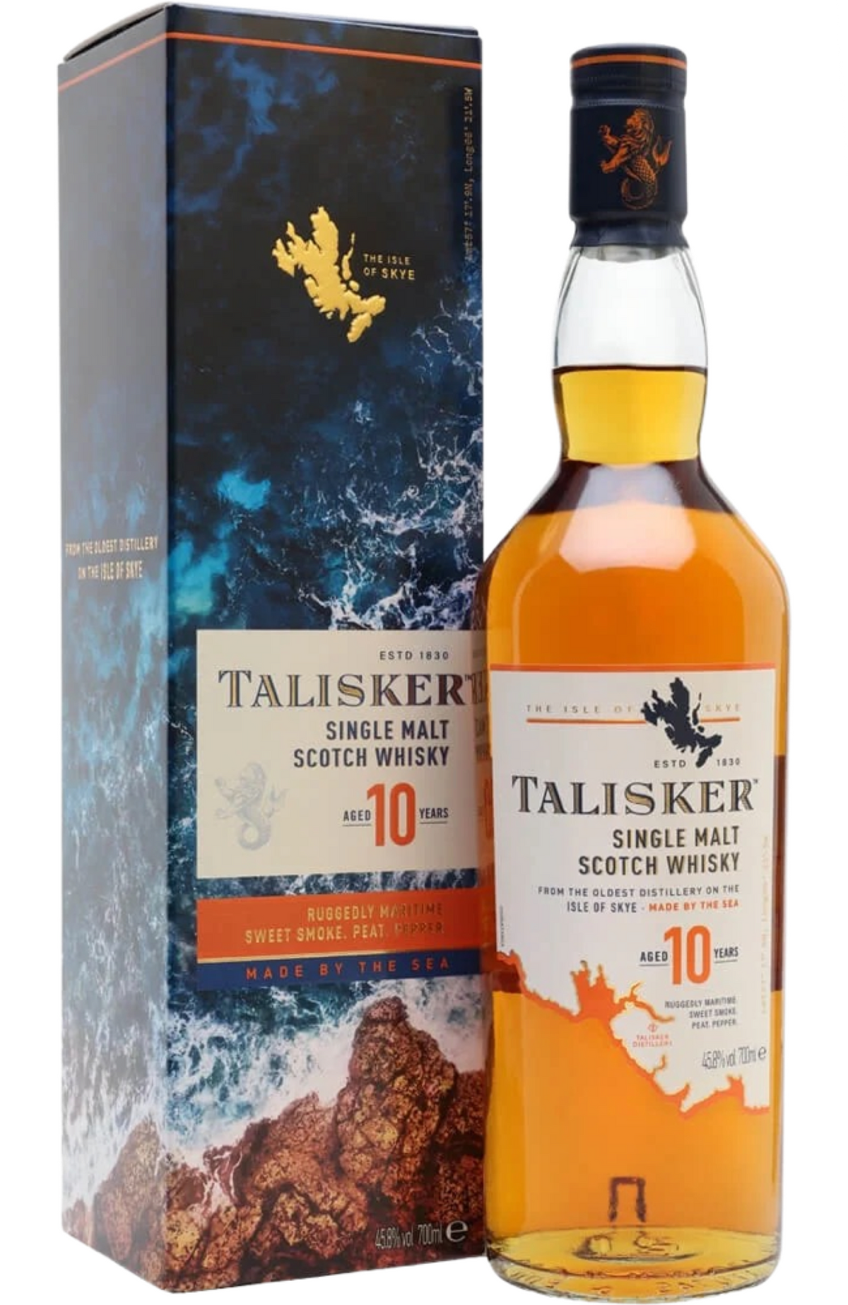Talisker 10 Years + GB 45,8% 70cl – Spades Wine & Spirits | 4000+