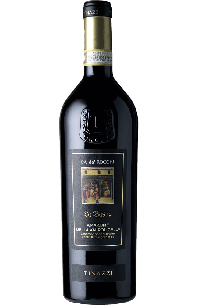 Amarone della Valpolicella DOCG La Bastia - Tinazzi 75cl bottle from Spades Wines & Spirits. A luxurious red wine from the Valpolicella region in Italy, crafted using partially dried grapes. This Amarone offers rich aromas of dark cherry, plum, and dried fruit, with hints of spice and chocolate. Full-bodied and velvety, it has a long, warming finish. Ideal for pairing with hearty dishes, grilled meats, and aged cheeses.