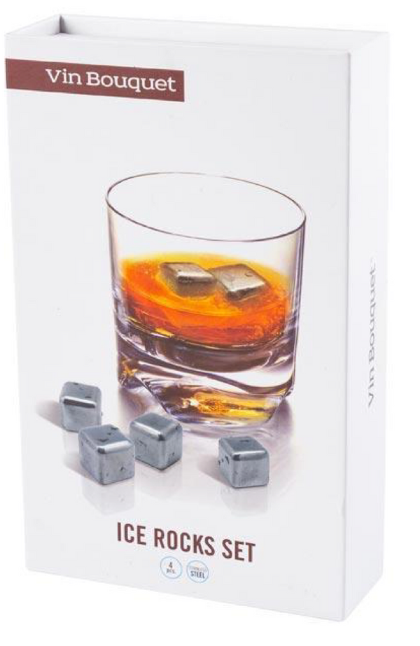 Stainless Steel Ice Rocks 4 PCS - FIE015