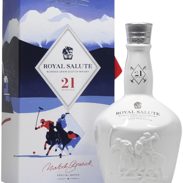 Chivas Regal 21 Years Royal Salute Snow Polo Edition + GB 46,5