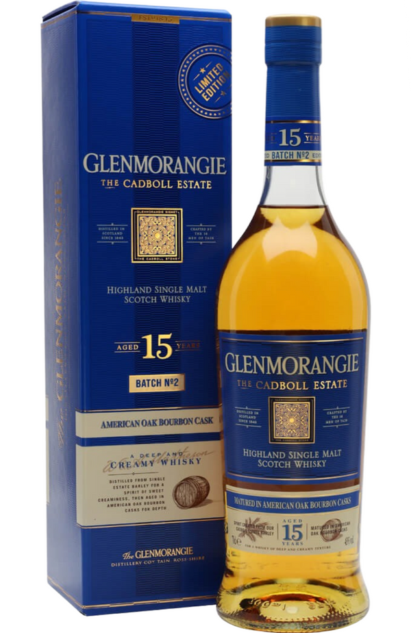 Glenmorangie 15 Years The Cadboll Batch 2 + GB 43% 70cl