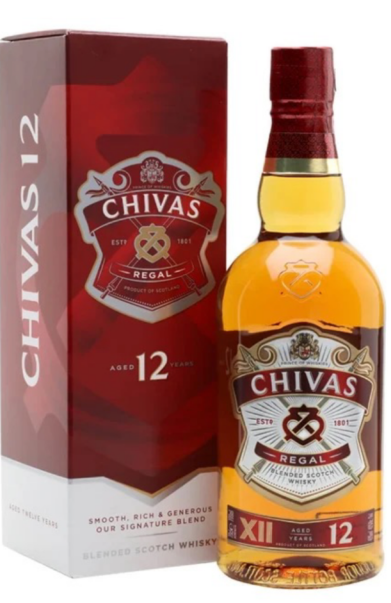 Chivas Regal 12 Year Blended Scotch Whisky 70cl 40% + Gift Box