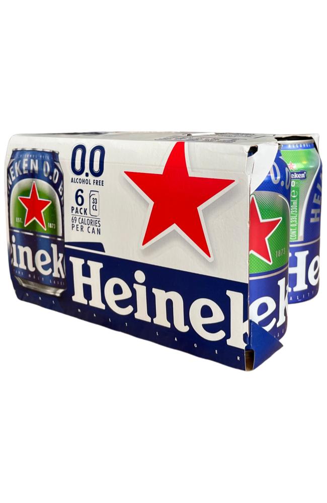 Heineken Zero Non Alcoholic (Cans) 33cl x 6 pack
