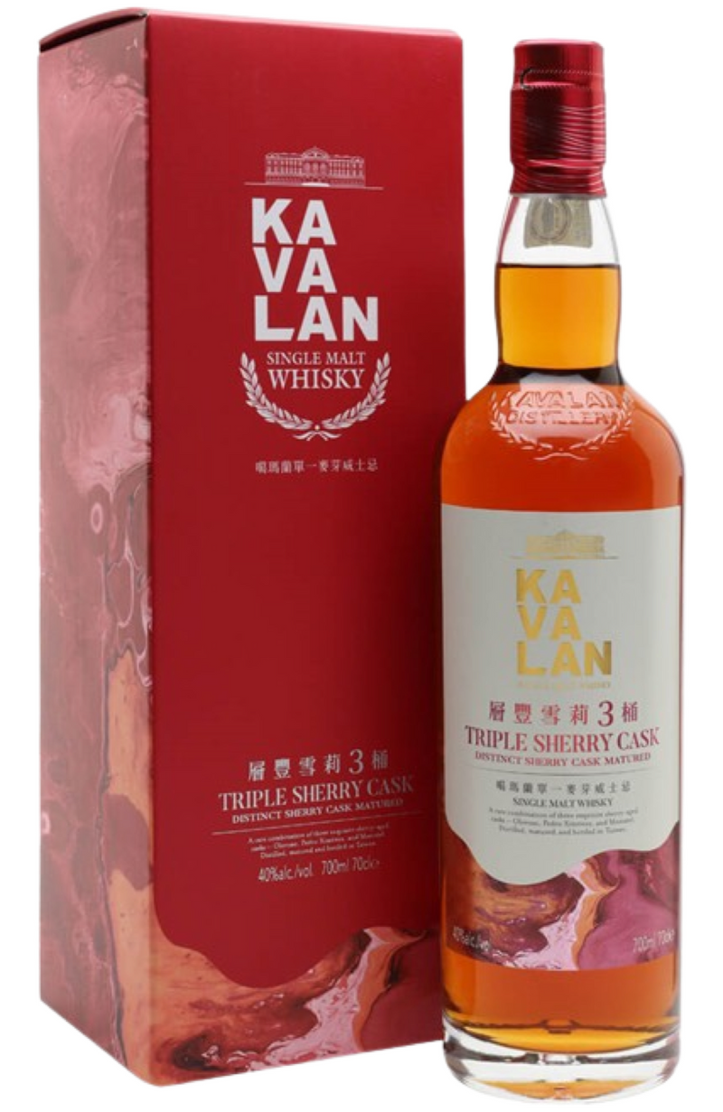 Kavalan Triple Sherry Cask + GB 40% 70cl