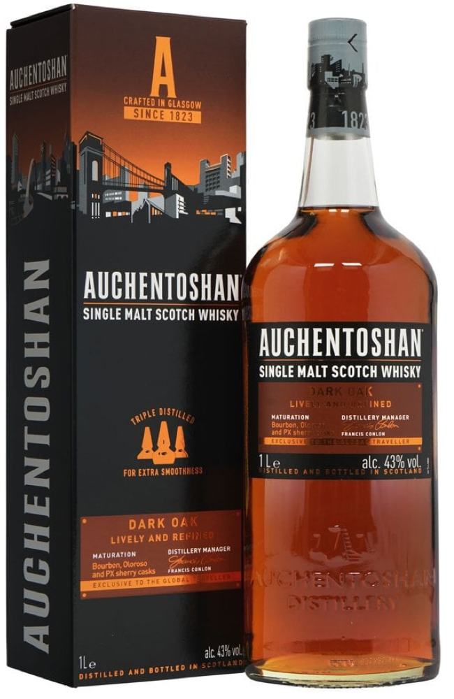Auchentoshan Dark Oak 43% 1Ltr | Buy Whisky Malta 