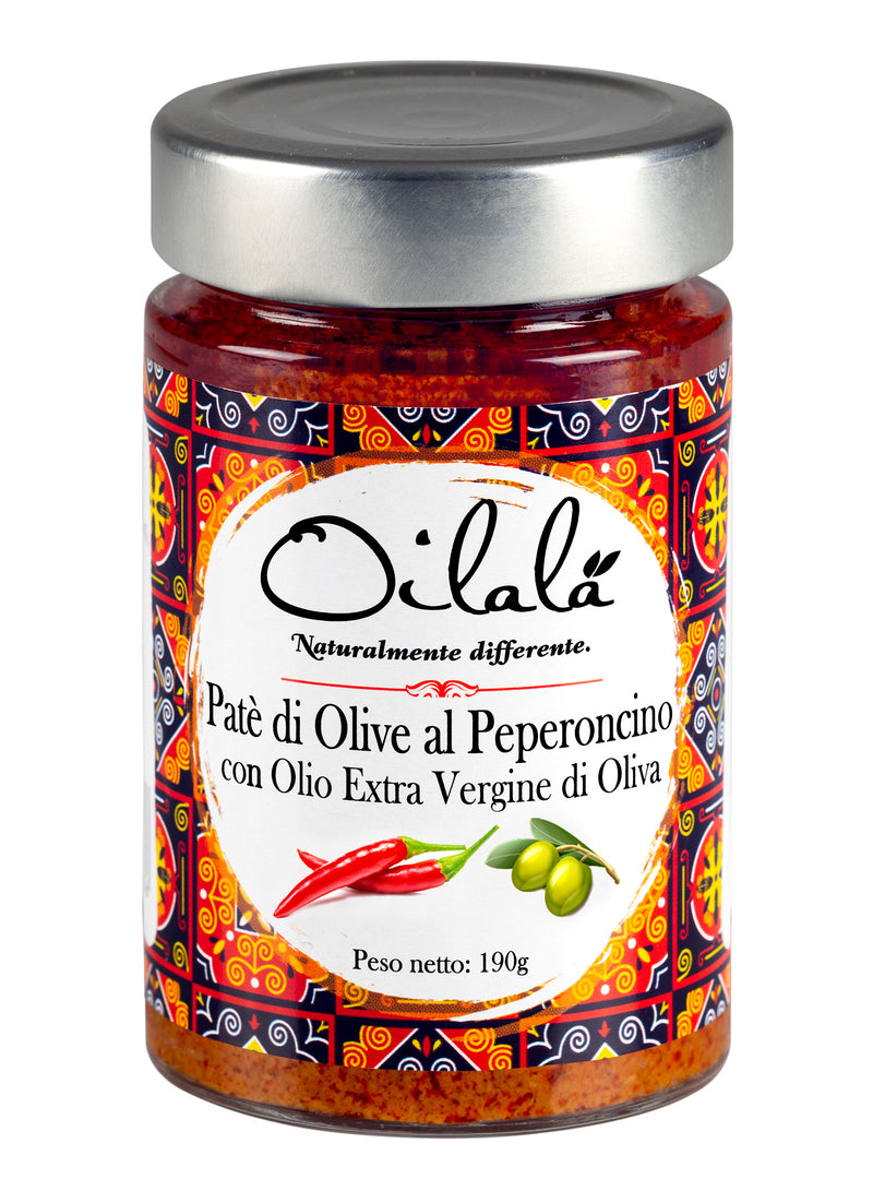 Oilala - Hot Peppers and Olives Tapenade with extra virgin olive oil 190g
