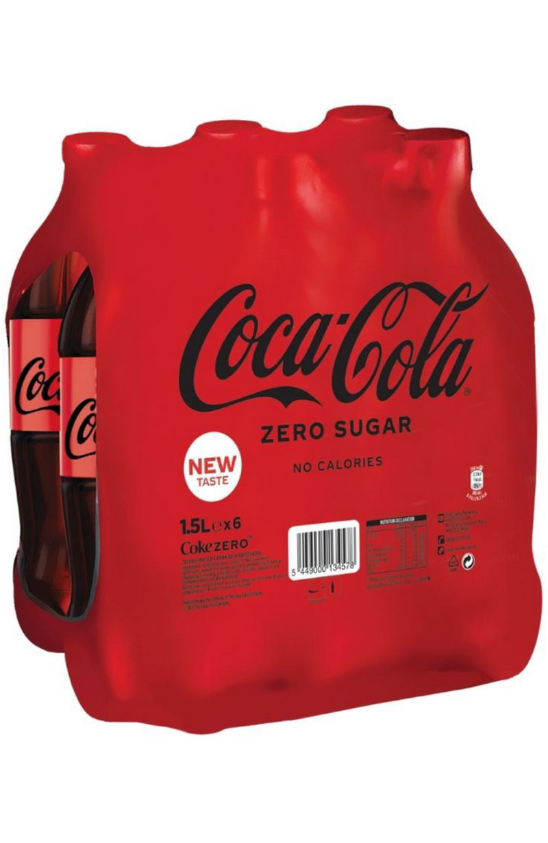 Coca Cola Zero 1.5ltr x 6 bottles