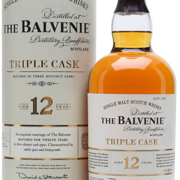 Buy Balvenie 12 YO Triple Cask 40% 1Ltr. We deliver around Malta