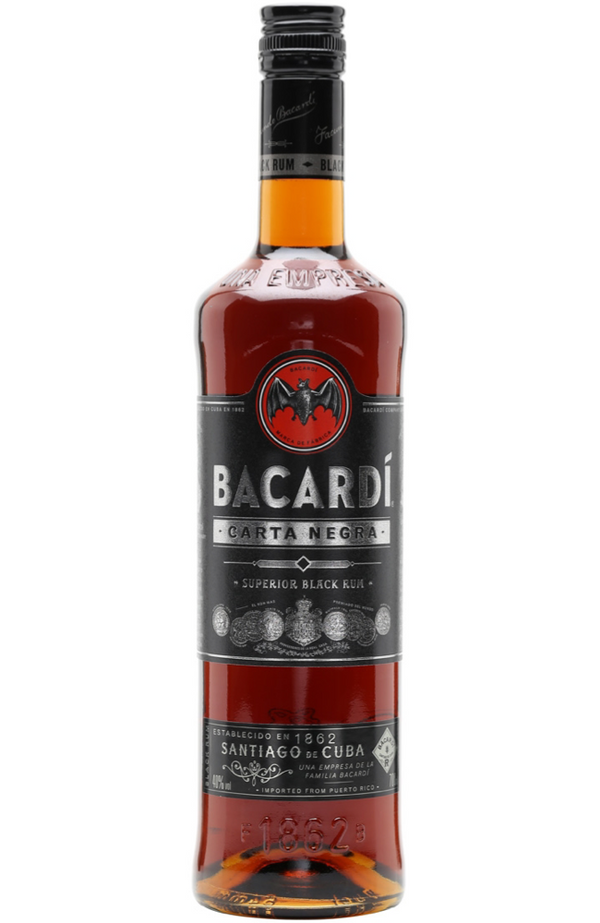 Bacardi Carta Negra 70cl 40% | Buy Rum Malta 