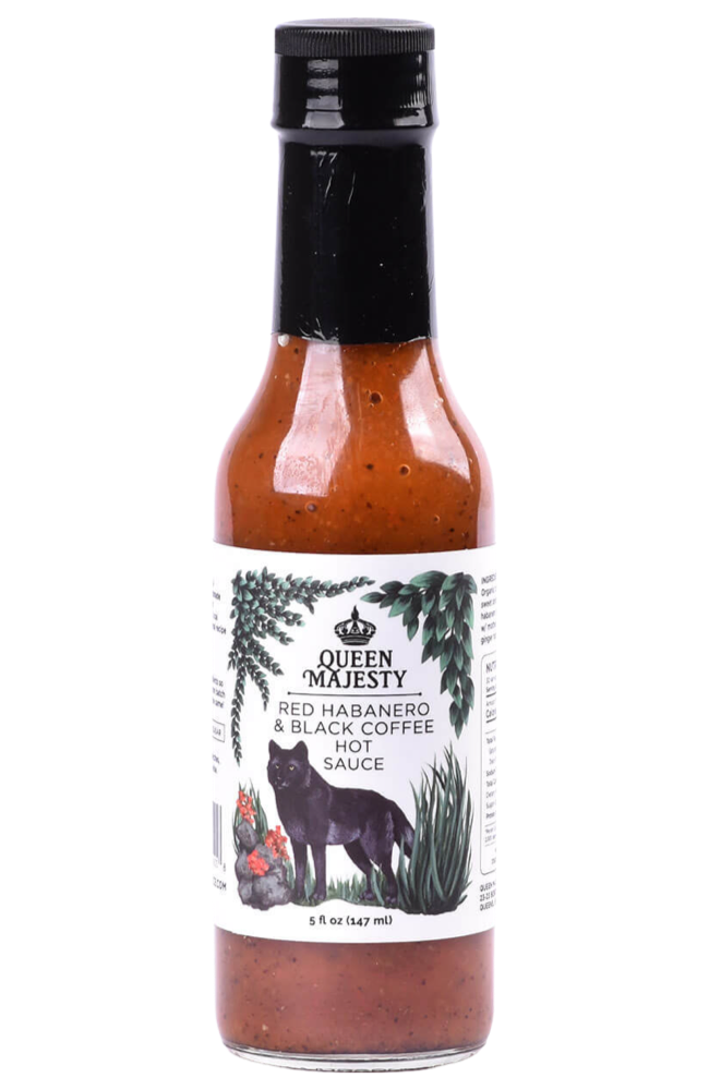 Queen Majesty - Red Habanero & Black Coffee hot Sauce 147ml