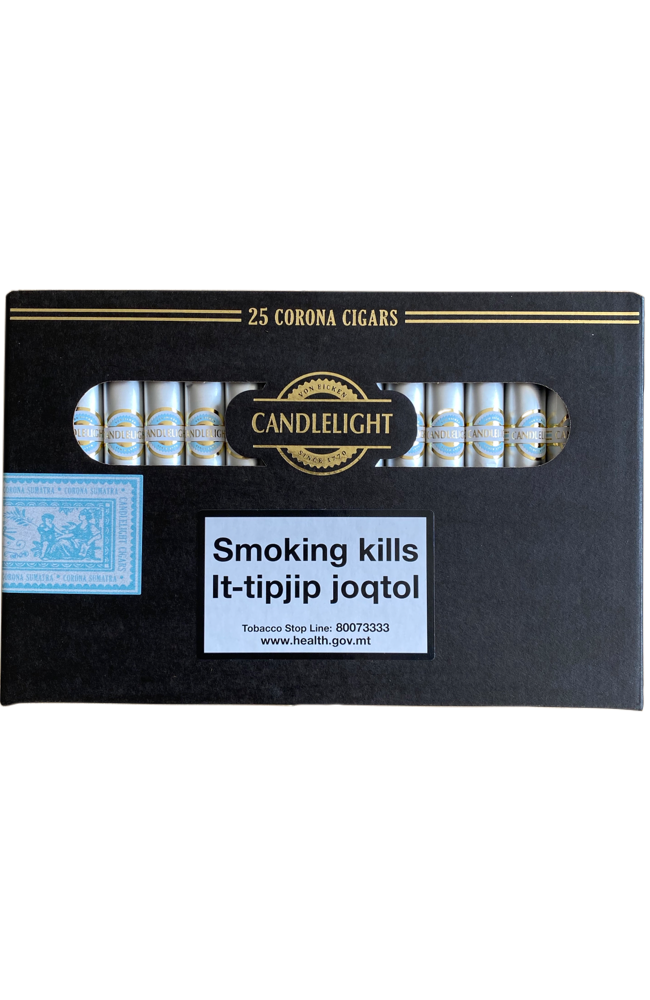 Candle Light - 25 Corona Sumatra Cigars Gift Box (25)