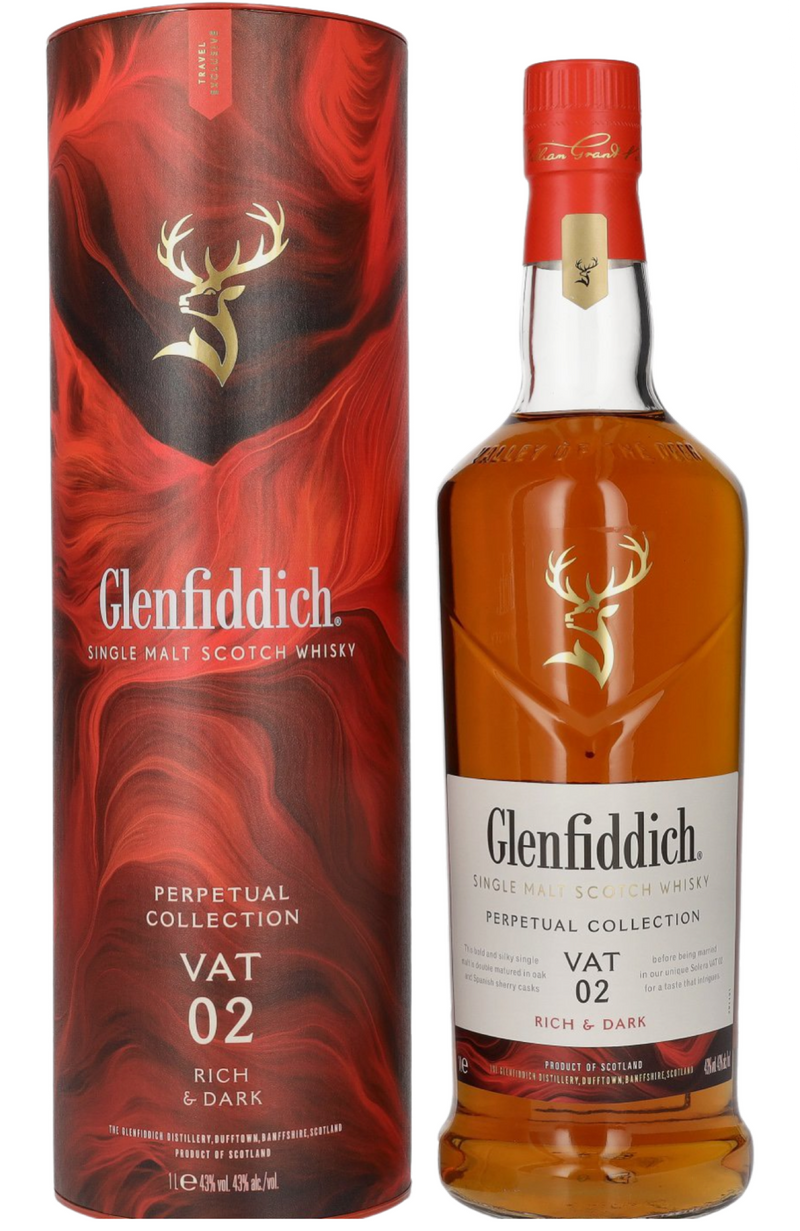 Glenfiddich Perpetual Collection Vat 2 Rich & Dark + GB 43% 1Ltr