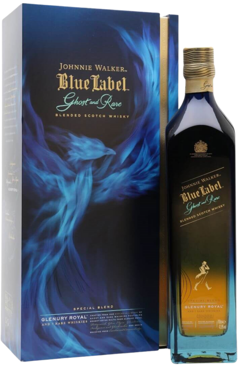 Johnnie Walker Blue Ghost & Rare Glenury Royal + GB 40% 70cl