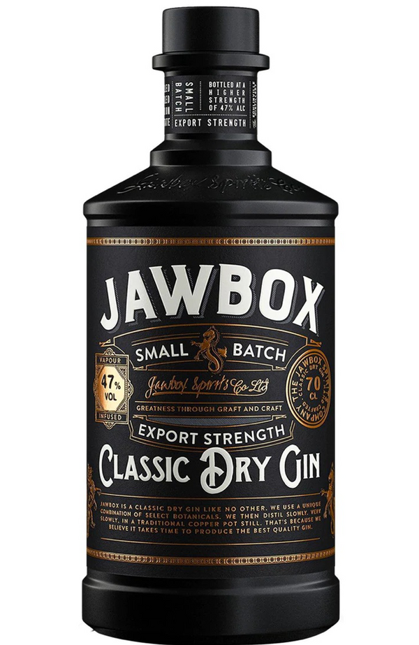Jawbox Small batch Export Strength Gin 47% 70cl
