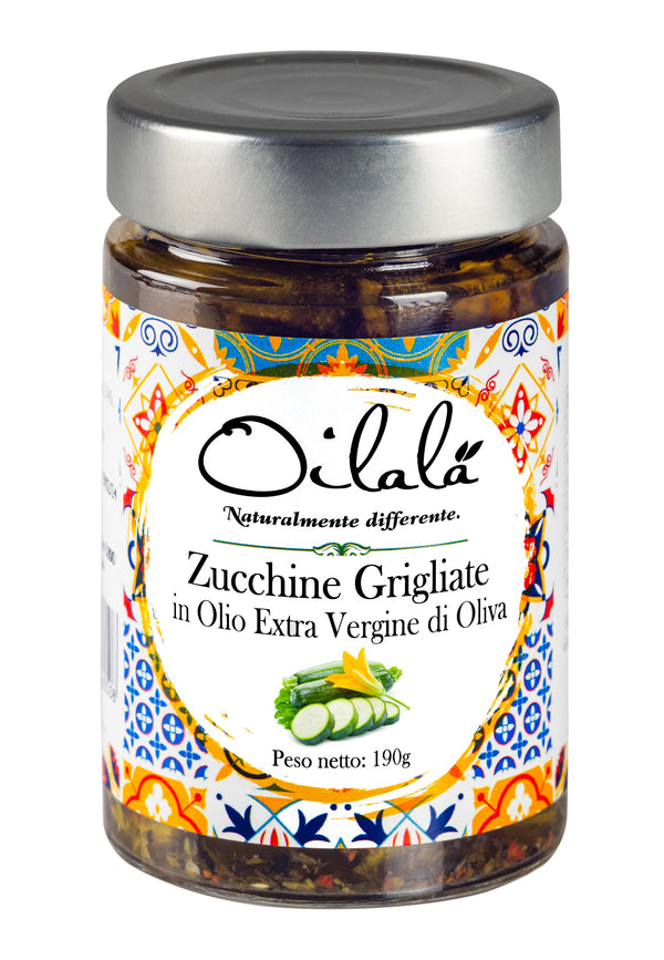 Oilala - Zucchini in extra virgin olive oil 190g