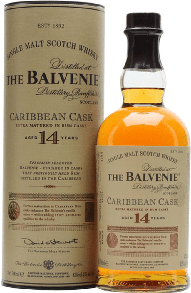 Balvenie 14 Year Old Caribbean Cask 70cl / 43% | Buy Whisky Malta 