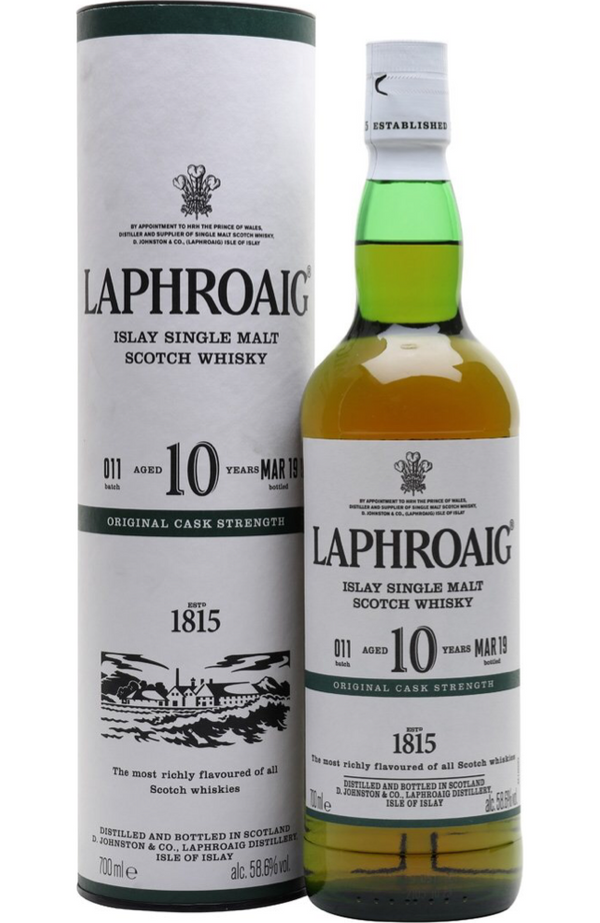 Laphroaig 10YO + GB 40% 70cl – Spades Wine & Spirits | 4000+