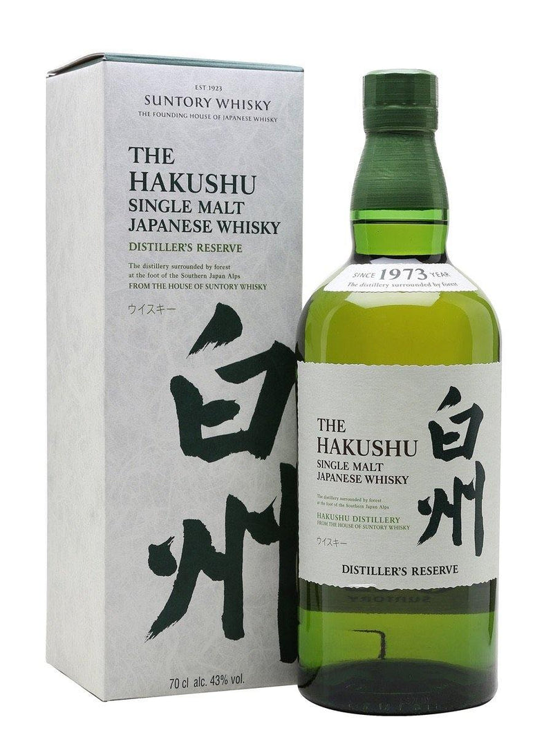 Hakushu Distiller's Reserve Suntory Japanese Single Malt Whisky 70cl / 43% - Spades Wines & Spirits 
