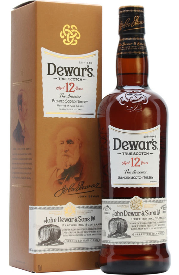Dewar's 12 Year Old The Ancestor Double Aged 70cl 40% | Buy Whisky Malta 