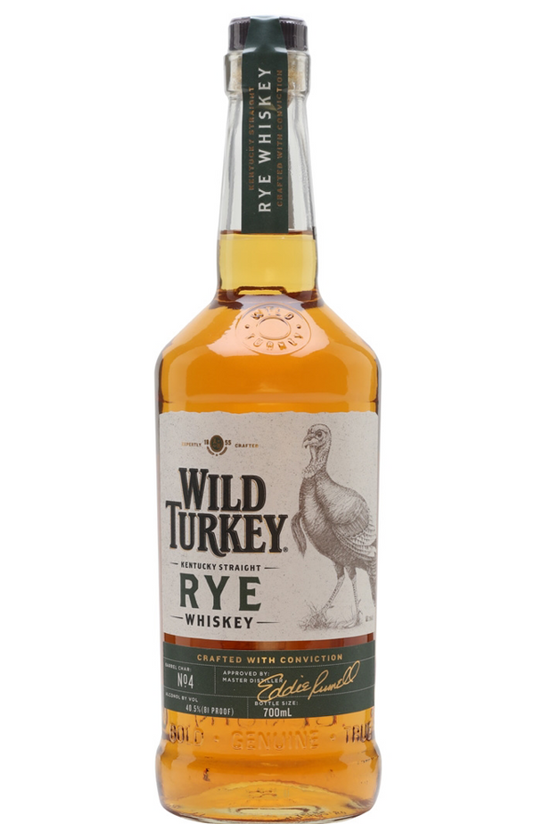 Wild Turkey Straight Rye 40.5% 70cl | Buy Whisky Malta 