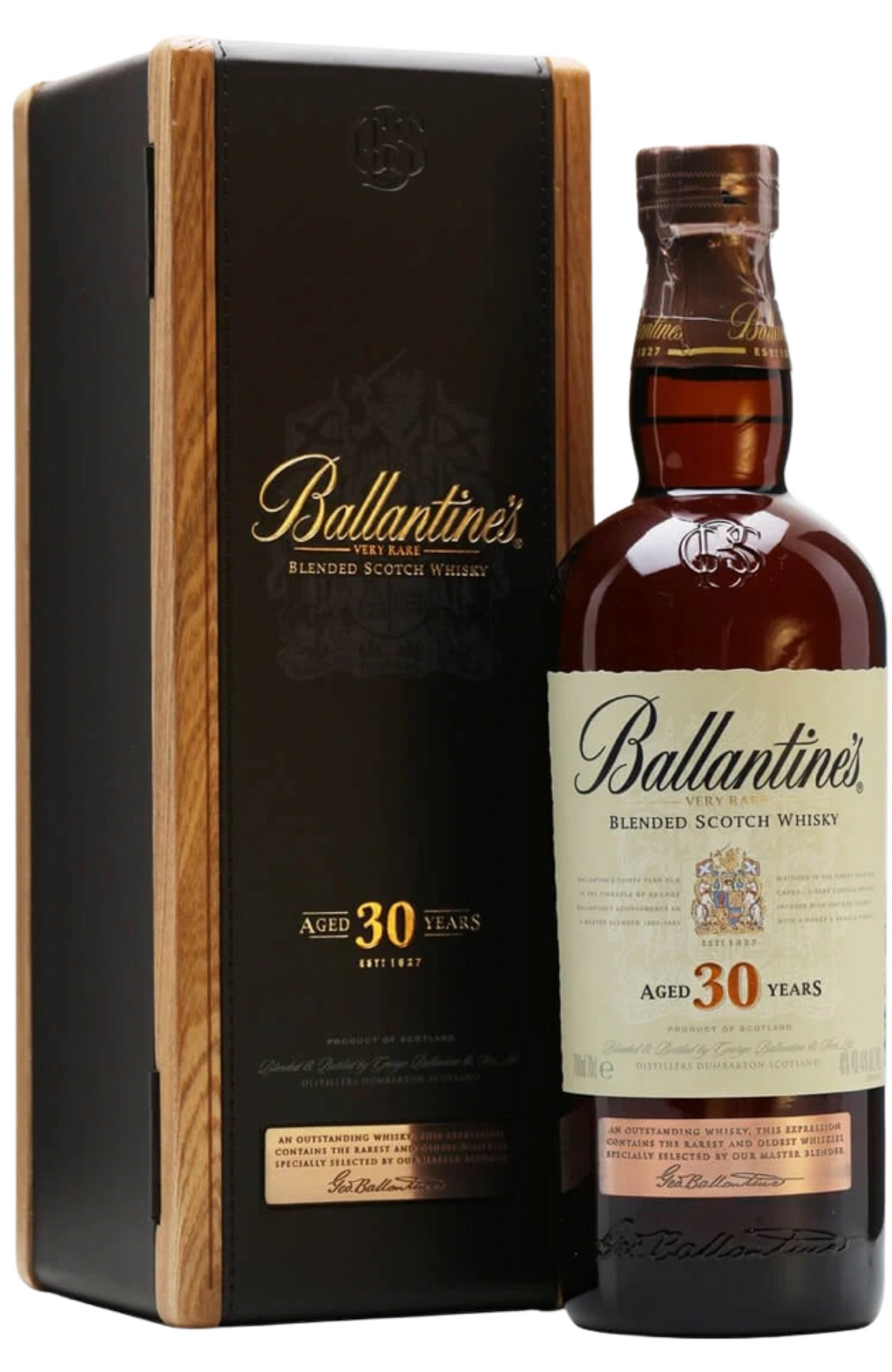 Ballantine's 30 Years + GB 43% 70cl – Spades Wine & Spirits | 4000 Ballantine's 30 Years + GB 43% 70cl – Spades Wine & Spirits | 4000