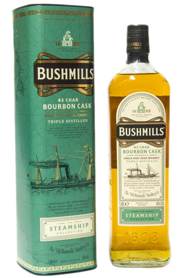 Bushmills Steamship Bourbon Cask 1Ltr 40% | Buy Whisky Malta 