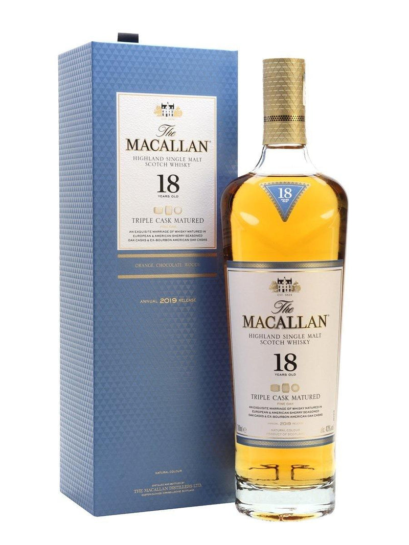 Macallan 18 Year Old Triple Cask 40% 70cl - Spades Wines & Spirits 