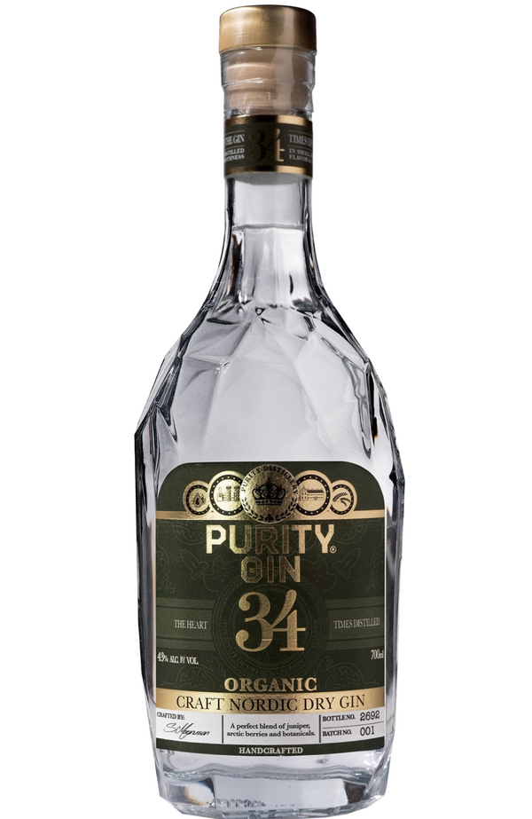 Purity 34 Nordic Dry Organic Gin 43% 70cl