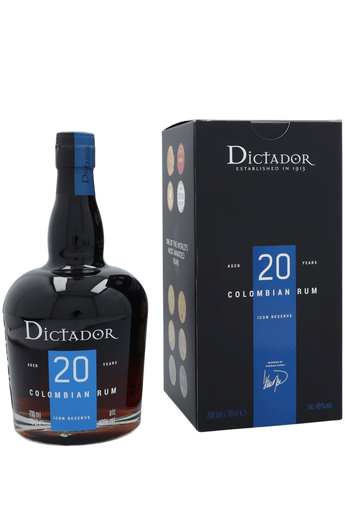 Buy Dictador 20 Years + GB 40% 70cl. We deliver around Malta & Gozo