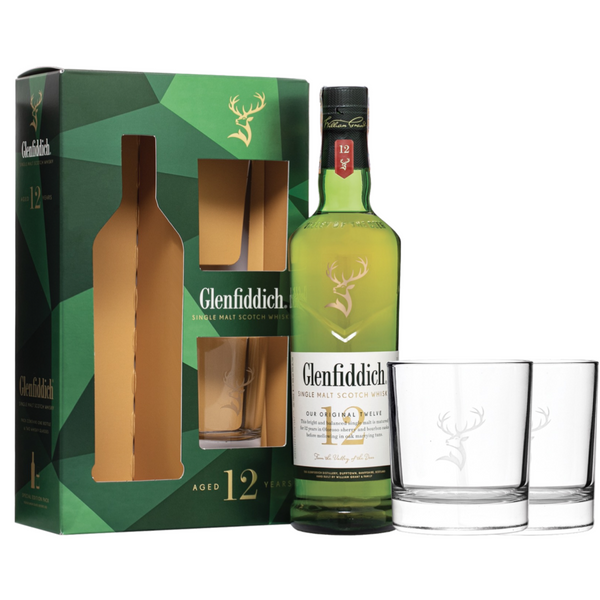 Buy Glenfiddich 12 Years + 2 Glasses 40% 70cl. We deliver around