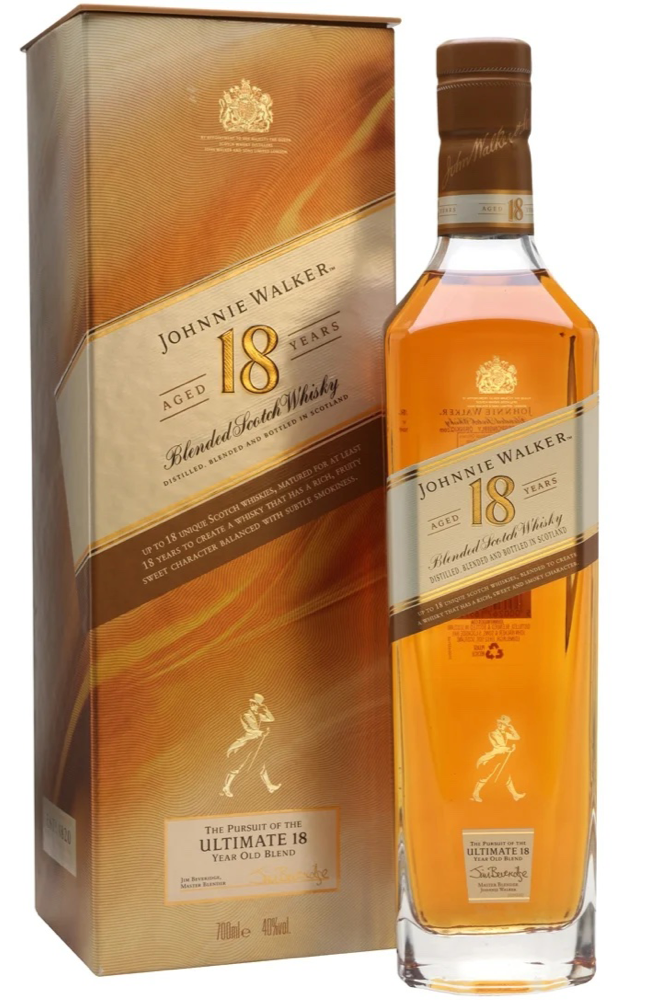 Johnnie Walker 18 Year Old Blended Scotch Whisky 70cl 40% | Buy Whisky Malta 